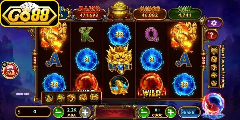 Kho báu tứ linh slot game độc quyền Go88