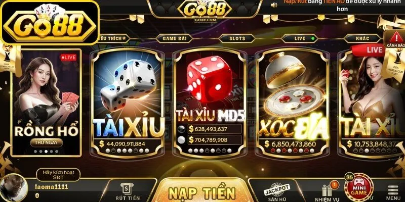 Những sức hút khó cưỡng của tài xỉu Go88
